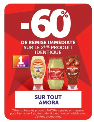 Gamme de sauces et condiments Amora