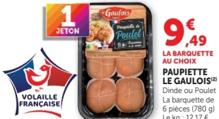 Paupiette de dinde ou poulet Le Gaulois