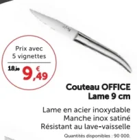 Laguiole Heritage Couteau OFFICE Lame 9 cm