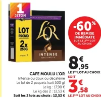 Café moulu L'Or Intense