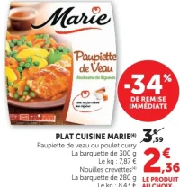 Plat Cuisine Marie Paupiette de Veau