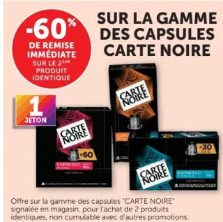 Les capsules de café Carte Noire