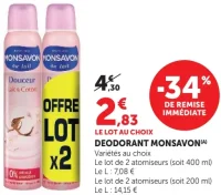 DÉODORANT MONSAVON Douceur