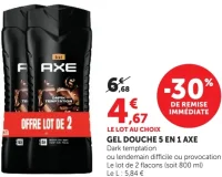 GEL DOUCHE 5 EN 1 AXE Dark temptation