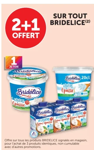 Crème Légère Épaisse / Semi-épaisse Bridelice