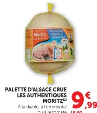 Palette d'Alsace crue Les Authentiques Moritz