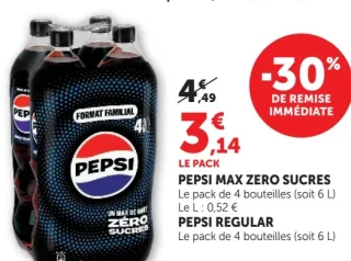 PEPSI MAX ZERO SUCRES