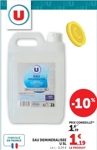 Eau déminéralisée U