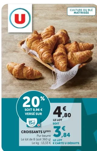 Croissants Pur beurre U