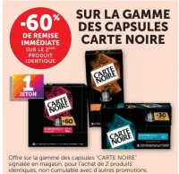 Gamme des capsules CARTE NOIRE