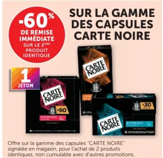 Gamme des capsules CARTE NOIRE