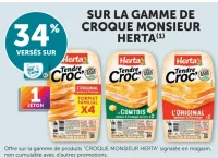 Gamme Croque Monsieur Herta - Tendre Croc L'Original, Le Comtois