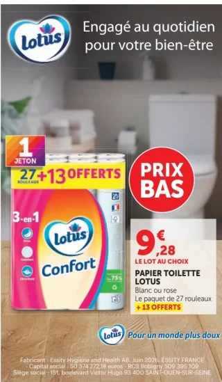 Papier toilette Lotus