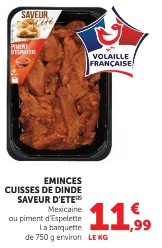 Eminces cuisses de dinde saveur d'été