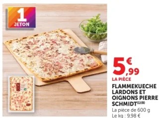 Flammekueche lardons et oignons Pierre Schmidt
