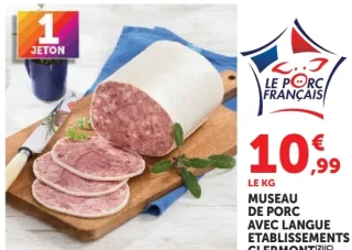 Museau de porc avec langue Établissements Clermont