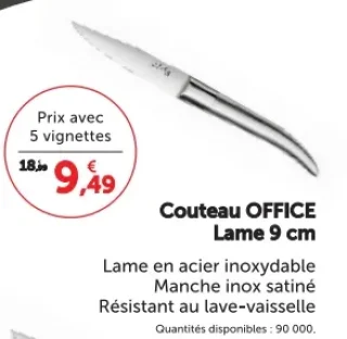 Couteau OFFICE Lame 9 cm Laguiole Heritage