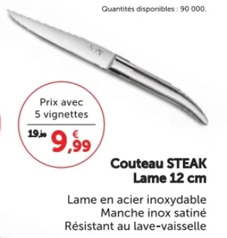 Couteau STEAK Lame 12 cm Laguiole Heritage