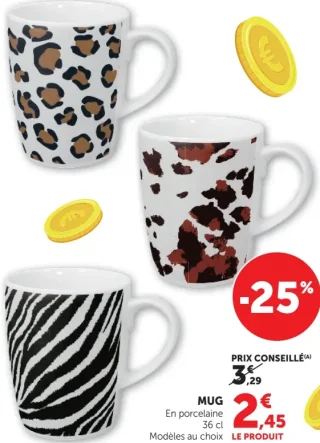 Mug en porcelaine 36 cl