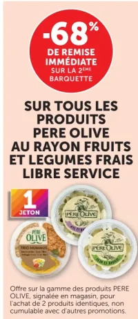 Tous les produits Pere Olive au rayon fruits et legumes frais libre service