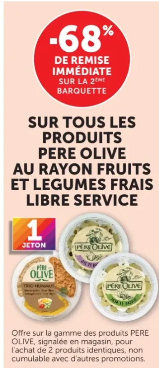 Tous les produits Pere Olive au rayon fruits et legumes frais libre service