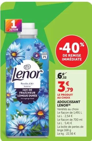 Adoucissant Lenor Envolée d'Air