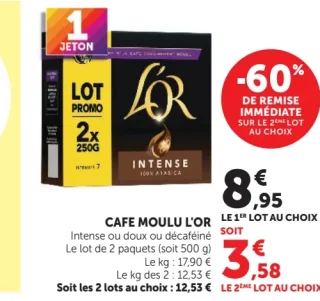 Café moulu L'Or Intense