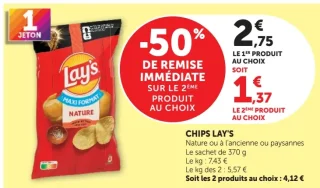 Chips Lay's Nature ou à l'ancienne ou paysannes