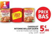 Cassoulet mitonné William Saurin