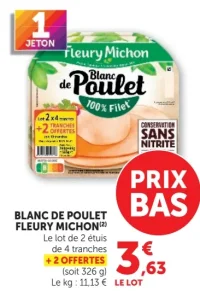 Blanc de Poulet Fleury Michon