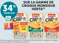 Gamme de Croque Monsieur Herta Tendre Croc