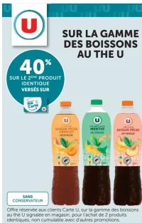 Gamme des boissons au thé U