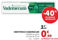 Dentifrice Vademecum