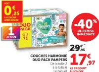 Couches Harmonie Duo Pack Pampers