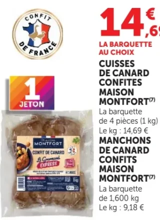 Cuisses de Canard Confites Maison Montfort