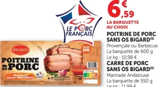 Poitrine de Porc Sans Os Bigard