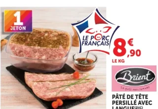 Pâté de tête persillé avec langue Brient
