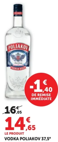 VODKA POLIAKOV 37,5°