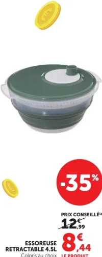 Essoreuse rétractable 4.5L