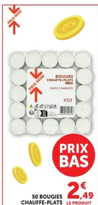50 Bougies Chauffe-Plats