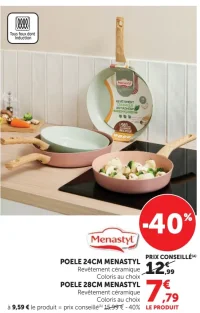 Poele 24cm ou 28cm Menastyl