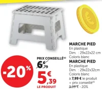 MARCHE PIED En plastique