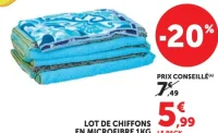 Lot de chiffons en microfibre 1kg