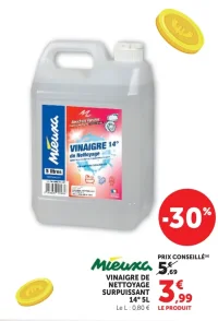Vinaigre de nettoyage surpuissant 14° Mieuxa