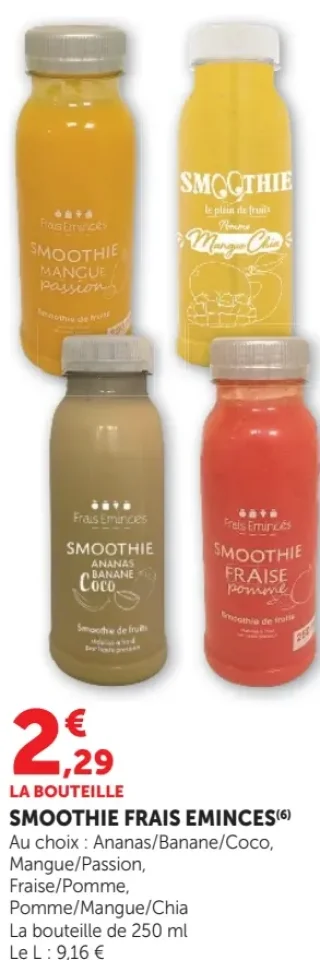 Smoothie frais Frais Émincés