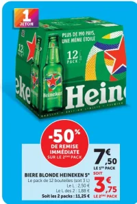 Bière blonde Heineken 5°