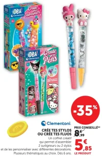 Clementoni Crée tes stylos ou crée tes fluos
