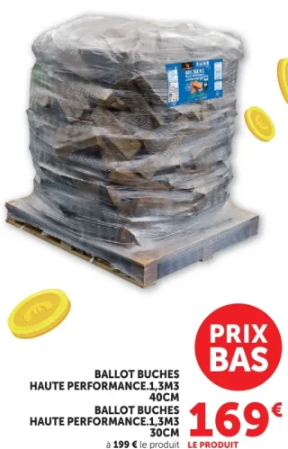 BALLOT BUCHES HAUTE PERFORMANCE 1,3M3 30CM ou 40CM