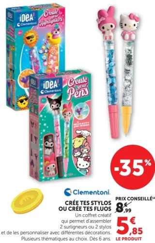 CRÉE TES STYLOS OU CRÉE TES FLUOS Clementoni