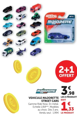 VEHICULE MAJORETTE STREET CARS